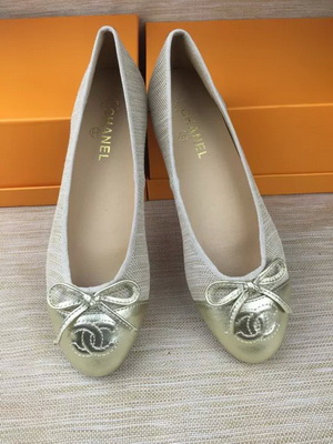 CHANEL Shallow mouth flat shoes Women--148